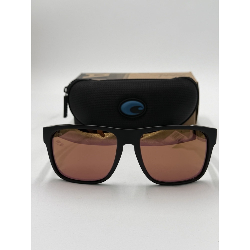 Costa Del Mar Spearo XL Matte Black / Gold Mirror Polarized Glass 580G - NEW